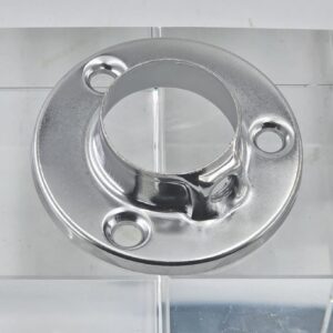 1 inch chrome pipe brackets (pair)